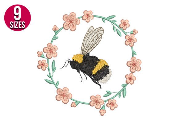 Bee Wreath Embroidery Design Review