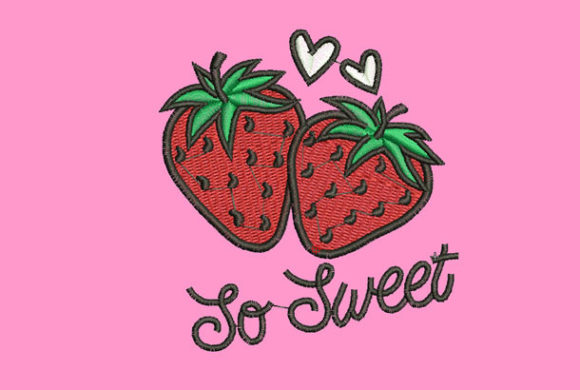 Cute Strawberry Embroidery Design Review