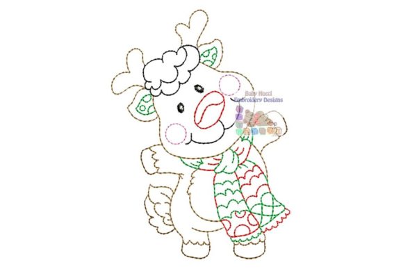 Deer Multicolor Character Embroidery Design Review