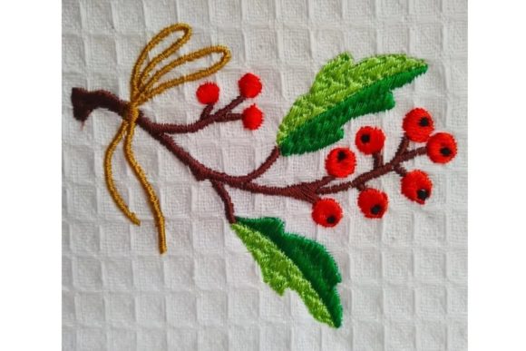 Holly: A Festive, Versatile Embroidery Design for Meaningful Gifts