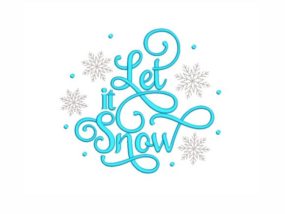 Let It Snow: A Thoughtful Embroidery Design for Meaningful Gifts