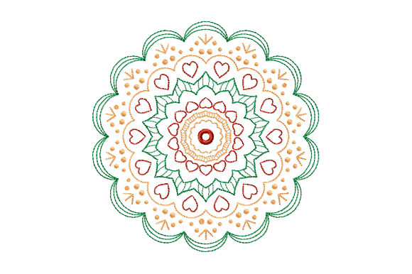 Mandala with Hearts: A Seasonal Embroidery Review