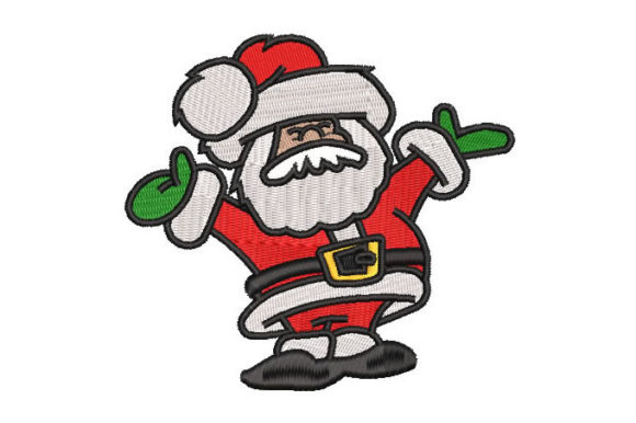 Merry Santa Claus: A Warm, Handmade Holiday Embroidery Design