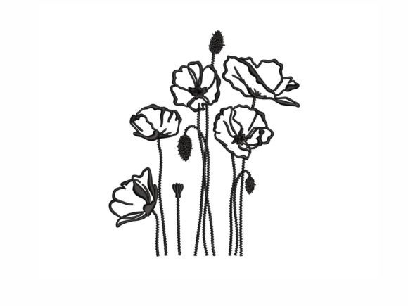 Poppies Embroidery Review for Boutique Apparel