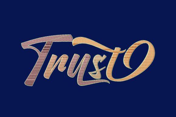 Trust Colorful Lettering